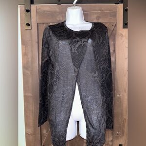 Women’s JoyLab Black Leopard Long Sleeve